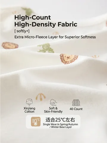 Ensemble Pyjama en Coton pour Nouveau-Né Protection Ventre Taille Haute Haut à Manches Longues Et Pantalon Vêtements de Détente Imprimé