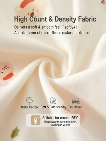 Neugeborene Baby Reine Baumwolle Kimono-Stil Top Nahtlos Weich Atmungsaktiv Bedruckt Halbrücken-Shirt Für Säuglinge