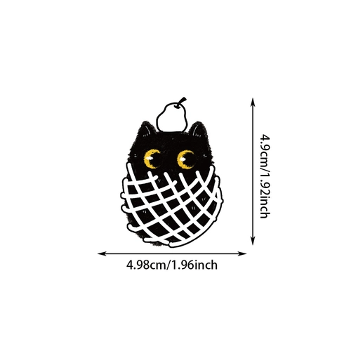 Adesivi Decorativi Creativi Gatto Nero Per Valigia Fai Da Te Skateboard Casco Diario Decorazione Impermeabile Gatto Del Fumetto Illustrazione