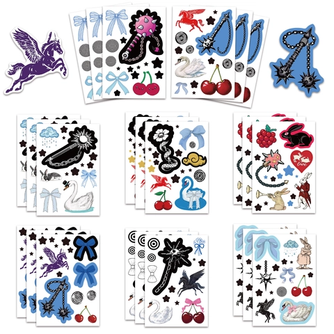 Adesivi Estetici Cigno Cartone Animato Animali Decalcomanie Scrapbooking per Fai Da Te Diario Laptop Chitarra Impermeabili PVC