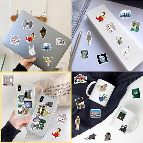 Adesivi Estetici Dreamcore Weirdcore Arte Surrealista Decalcomanie in Vinile Impermeabili per Laptop Skateboard Bagaglio Scrapbooking DIY Decor
