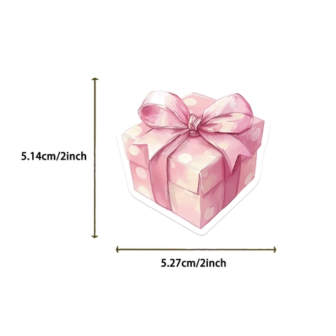 Adesivi Natalizi Rosa Impermeabili in PVC Carta Babbo Natale Renna Pupazzo di Neve Scrapbooking Fai-da-te Decorativi Natalizi