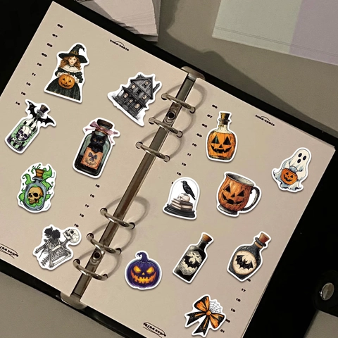 Halloween Zaubertrankflasche Aufkleber Vintage Gothic Abziehbilder Wasserdichte Vinyl Aufkleber Für DIY Laptop Party Deko