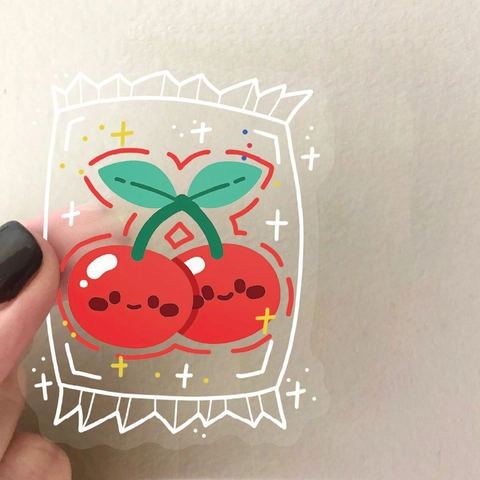 Adesivi in PET Trasparenti Avvolti in Caramelle Kawaii Decalcomanie Decorative per Frutta e Verdura per Diario Fai-da-te