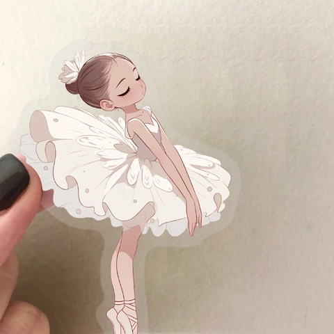 Eleganti Adesivi in PET Ragazza di Balletto Impermeabili Ballerina Cartone Animato Per Laptop Valigia Chitarra DIY Decorazione Regalo Bambini