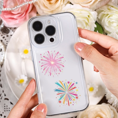 Prächtige Feuerwerk Transparente PET Aufkleber Bunte Dekorative Aufkleber Für Scrapbooking Journaling DIY Handwerk Laptop Kühlschrank