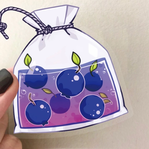 Fruit Tea Bag PET Stickers Cartoon Transparent Waterproof Decorative Decals For DIY Handbook Diary Phone Case Skateboard Scrapbooking