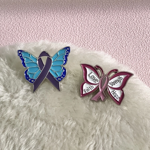 Niedliche Schmetterling Legierung Emaille Brosche Pin Band Design Inspirierende Schriftzug Abzeichen Für Damen Kleidung Tasche Dekoration