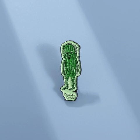 Lustige Essiggurken Mann Emaille Pin Legierung Brosche Für Rucksack Kleidung Kreative Cartoon Gemüse Charakter Badge Dekor Geschenk
