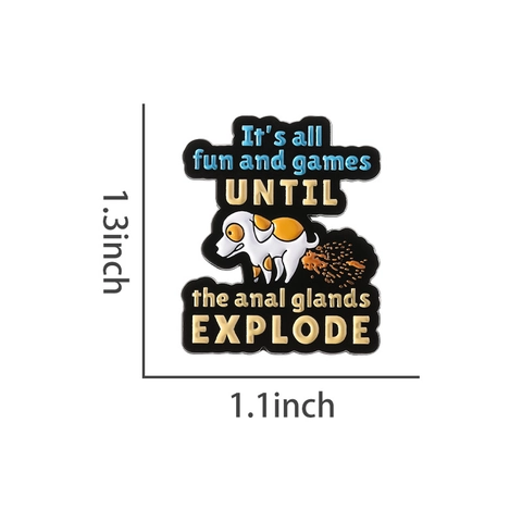 Lustige Cartoon Hund Emaille Brosche Personalisierte Legierung Metall Abzeichen Humorvolle Haustier Zitat Anstecknadel Für Rucksack Jacke Schmuck Geschenk