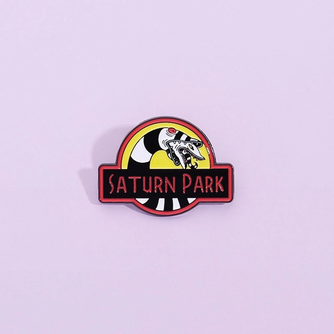 Cartoon Sandworm Parody Enamel Pin Alloy Brooch Jurassic Park Style Badge For Backpack Clothing Decor Unisex Jewelry