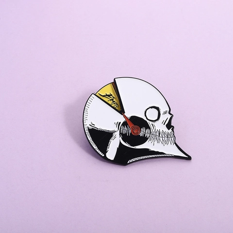 Kreativer Traurigkeitsschädel Emaille Pin Punk Emotionale Anzeige Legierung Brosche Lustige Reversnadel Für Rucksack Kleidung Dekor Unisex Schmuck