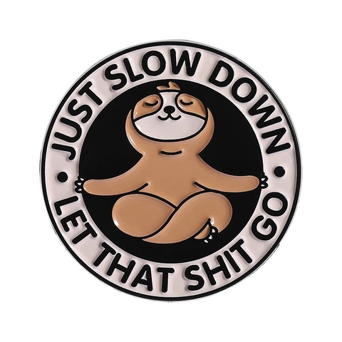Lustige Cartoon Katze Faultier Opossum Emaille Pin Brosche Für Rucksäcke Humorvolle Slogan Metall Abzeichen Schmuck Zubehör