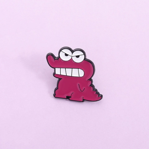 Spilla in Smalto a Forma di Dinosauro Cartoon Distintivo in Lega di Zinco Simpatico Animale Accessorio per Vestiti Borsa Gioielli