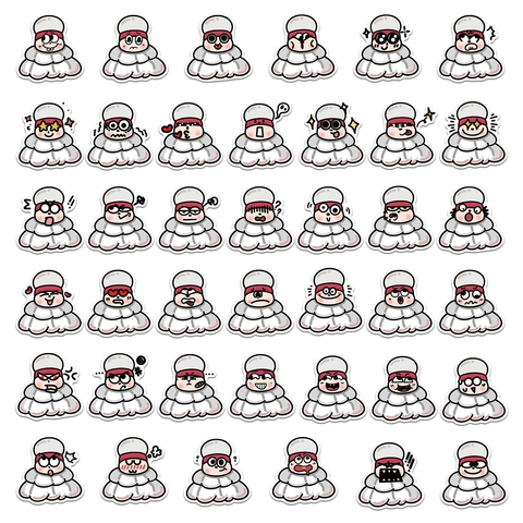 Cartoon Badminton Stickers Waterproof PVC Decals For Laptop Skateboard Luggage Water Bottle Funny Sports Character Stickers