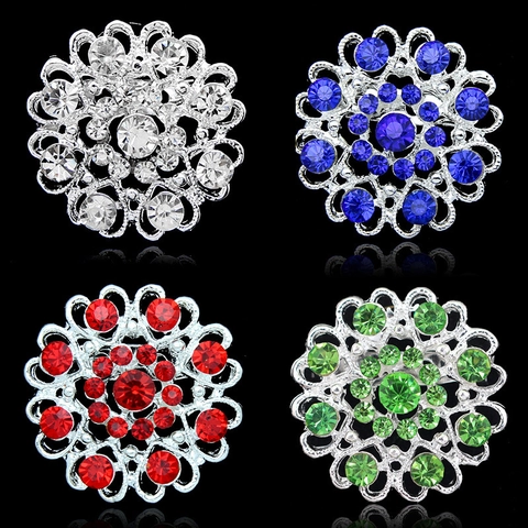 Broche de Corazón de Aleación Vintage con Diamantes de Imitación Alfiler de Corsé de Flor y Hoja Joyería de Moda Mujer