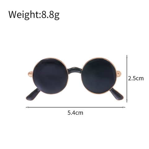 Spilla a Forma di Occhiali da Sole Retrò Lega di Zinco Smalto Cornice Rotonda Occhiali da Sole Spilla per Donna Uomo Abbigliamento Borsa Accessori