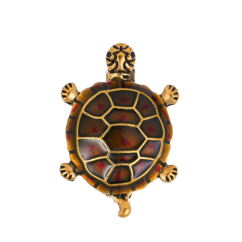 Retro Tierform Schildkröte Brosche Emaille Öltropfen Zinklegierung Meeresschildkröte Anstecknadel Für Damen Kleidung Deko Schmuck
