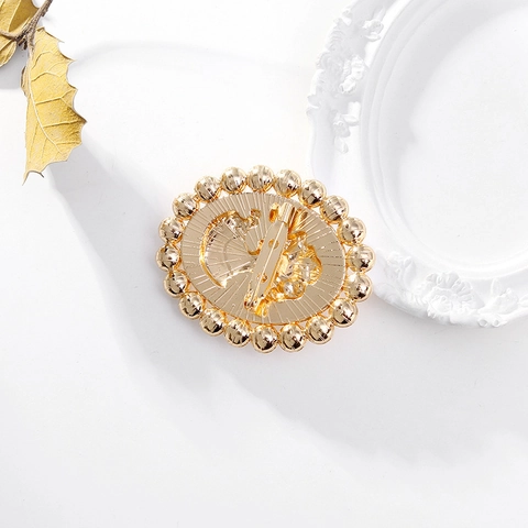 Vintage Barock Kameen Porträt Brosche Für Damen Zinklegierung Künstliche Perle Emaille Damen Figur Anstecknadel Hochzeit Party Schmuck