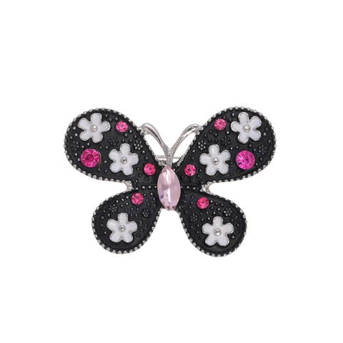 Exquisite Schmetterling Brosche Für Damen Zinklegierung Emaille Tier Anstecknadel Retro Anzug Korsett Pin Strass Inlaid Mode Schmuck Zubehör