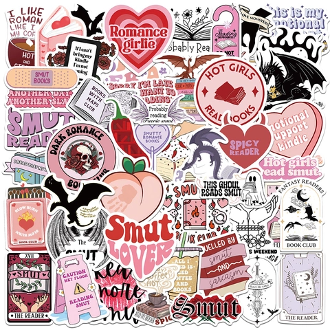 Adesivi di Lettura Bookish Impermeabili PVC Opaco Decalcomanie in Vinile per Cover Telefono Scrapbooking Decor Regalo