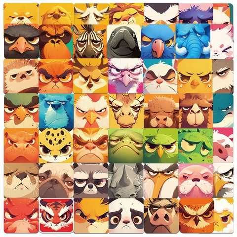 Süße Cartoon Tier Selfie Aufkleber PVC Wasserdichte Dekore Für Laptop Scrapbooking Handyhülle Kinder DIY Dekoration