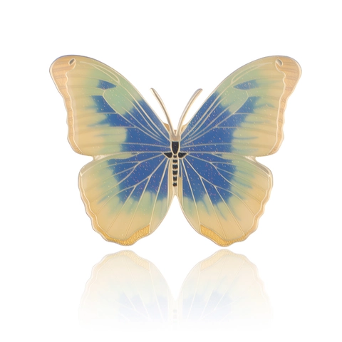 Bosstijl Vlinder Olieverf Broche Voor Vrouwen Hoogwaardige Zinklegering Vergulde Speld Pak Corsage Mode Sieraden