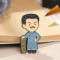 Emaille Legierung Brosche Cartoon Figur Lustiger Text Vintage Stil Kleidung Tasche Dekoration Zubehör Unisex Schmuck Pin