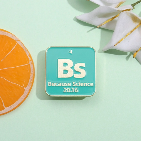 Creatieve Wetenschap Periodiek Systeem Emaille Pin Legering Radium Ra Surprise Ah Because Science Bs Letter Broche Voor Rugzak Badge Sieraden Cadeau
