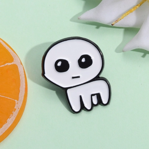 Spilla Creativa TBH Creature in Lega Autismo Meme Smalto Pin Minimalista Cartone Animato Distintivo in Metallo Accessori Abbigliamento Regalo