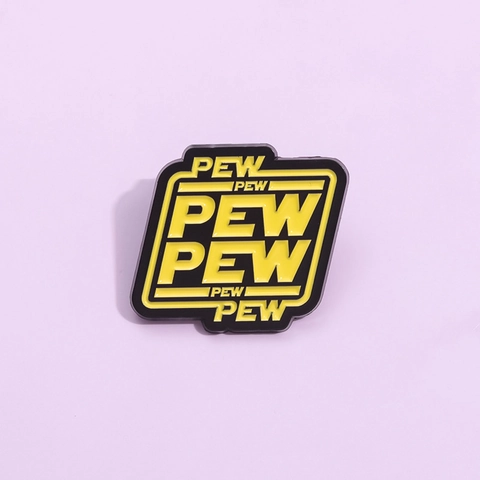 Sci-Fi Stijl Emaille Pin Zwart Geel Legering Badge Voor Rugzak Jas Kleding Accessoires Mode Sieraden Broche