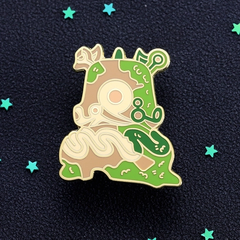 Insigne de Badge en Métal Broche en Émail Créature de la Forêt de Dessin Animé pour Sacs à Dos Chapeaux