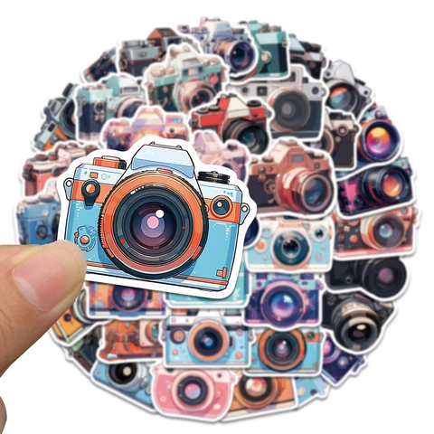 Retro Kamera Aufkleber Kollektion Wasserdicht PVC Vinyl Decals Für Laptop Koffer Scrapbooking DIY Dekor Cartoon Schreibwaren Aufkleber