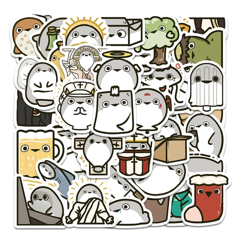 Niedliche Sacabambaspis Cartoon Wasserdichte PVC Aufkleber Für DIY Scrapbook Laptop Koffer Handyhülle Dekorative Tier Meme Decals