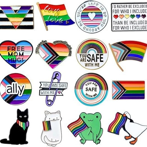 Pride Regenboog Emaille Brosche Set Legering Metaal Badge Voor Kleding Rugzak Decoratieve LGBTQ Ally Sieraden Cadeau