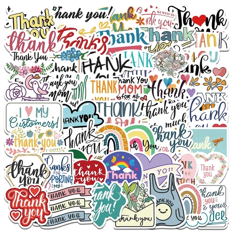 Danke Aufkleber Für Kleinunternehmen Regenbogen Blume Herzform Wasserdicht PVC Mattfolie Versiegelungsetiketten Für Geschenkverpackung Laptop Scrapbooking Dekor