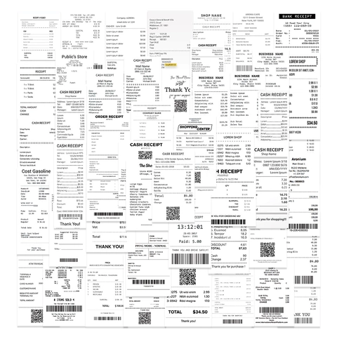 Kreative PVC Wasserdichte Quittung Aufkleber Ästhetische Minimalistische Rechnungsetiketten Für Scrapbooking DIY Dekoration