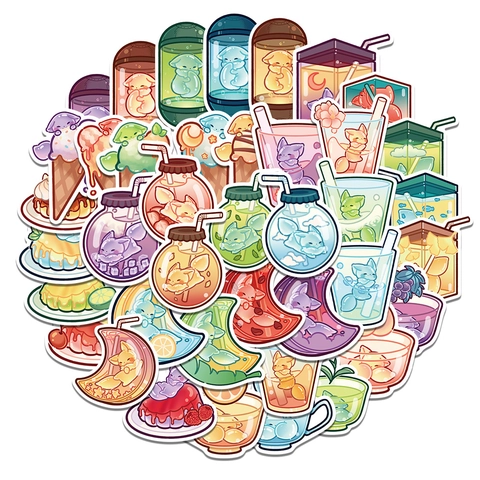 Originele Cartoon Vos Stickers Waterdicht PVC Mat Decals Voor Hand Account Laptop Telefoon Koelkast DIY Decoratie