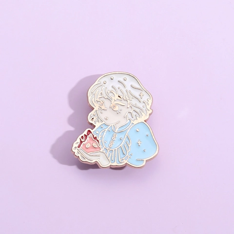 Cute Cartoon Anime Figure Enamel Pin Alloy Painted Brooch Badge For Denim Jacket Backpack Accessory Fashion Jewelry Gift