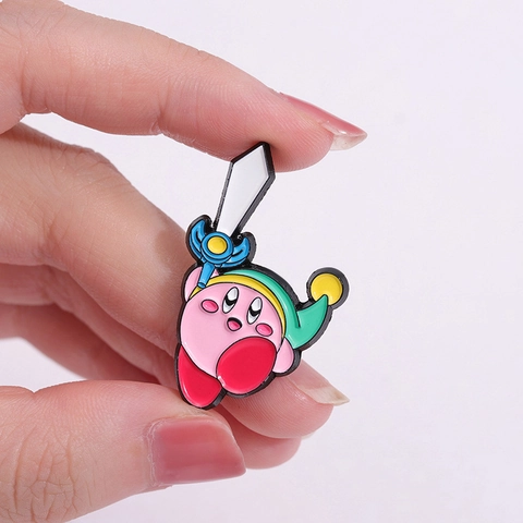 Broche de Aleación de Esmalte Dibujos Animados Espadachín Insignia para Mochilas Chaquetas Broche de Moda Accesorio de Joyería Regalo Mujer Hombre