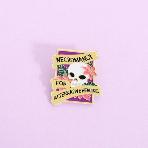 Gothic Totenkopf Und Blumen Emaille Pin Legierung Metall Abzeichen Für Denim Jacken Künstlerische Dekorative Brosche