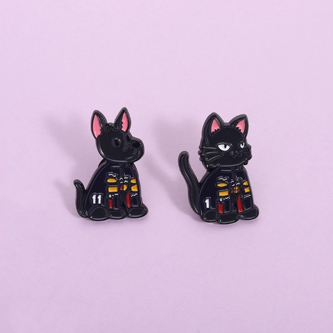 Set di Spille Animali Racing Cartone Animato Spilla in Lega Gatto e Cane Creativo Distintivo Smaltato per Vestiti Zaino Regalo