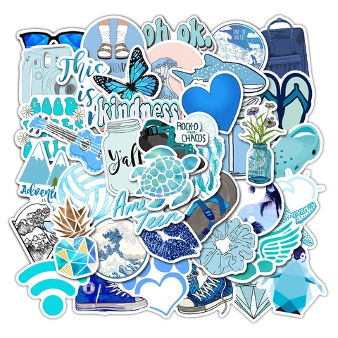 Wasserdichte PVC Aufkleber Süße Cartoon Graffiti Laptop Gepäck Wasserflasche Decals Ins Stil Ästhetische Multi Thema Sticker