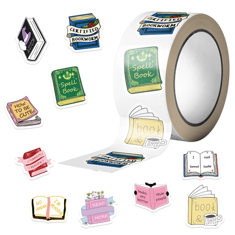 Lesethemen Dekorative Aufkleber Wasserdicht PVC Buchliebhaber Geschenk Scrapbooking Journaling Zubehör Literarische Kunst Aufkleber