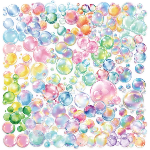 Adesivi Bolle Sognanti PET Impermeabile Trasparente Decorativo Decalcomanie Per Journaling Laptop Chitarra Fai Da Te Cancelleria Carino Acquerello Stile Adesivi