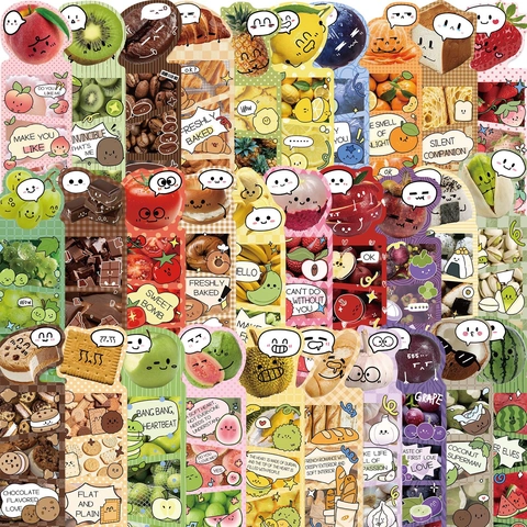 Cartoon Food Series Paper Bookmarks Cute Fruit Bread Patterns For Reading Scrapbooking DIY Stationery Gift For Students Kids