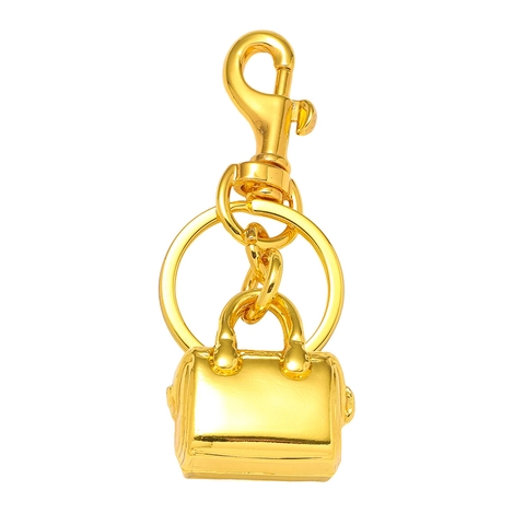 Metall Handtasche Schlüsselanhänger Mini Boston Bag Charm Galvanisiert Zinklegierung Anhänger Damen Schlüsselring Tasche Deko
