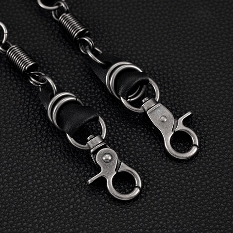 Punk Industrie Metall Hosenkette Für Herren Damen Gothic Hip Hop Fahrradkette Feder Geldbörsenkette Jeans Taille Zubehör