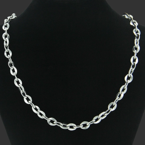 Collana E Bracciale In Acciaio Al Titanio Unisex Catena A O Minimalista Argento Hip Hop Streetwear Gioielli Catena Clavicola