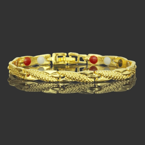 Hip Hop Mode Legierung Magnetische Gesundheit Armband Für Paare Herren Damen Geometrische Kettenglied Magnet Therapie Schmuck